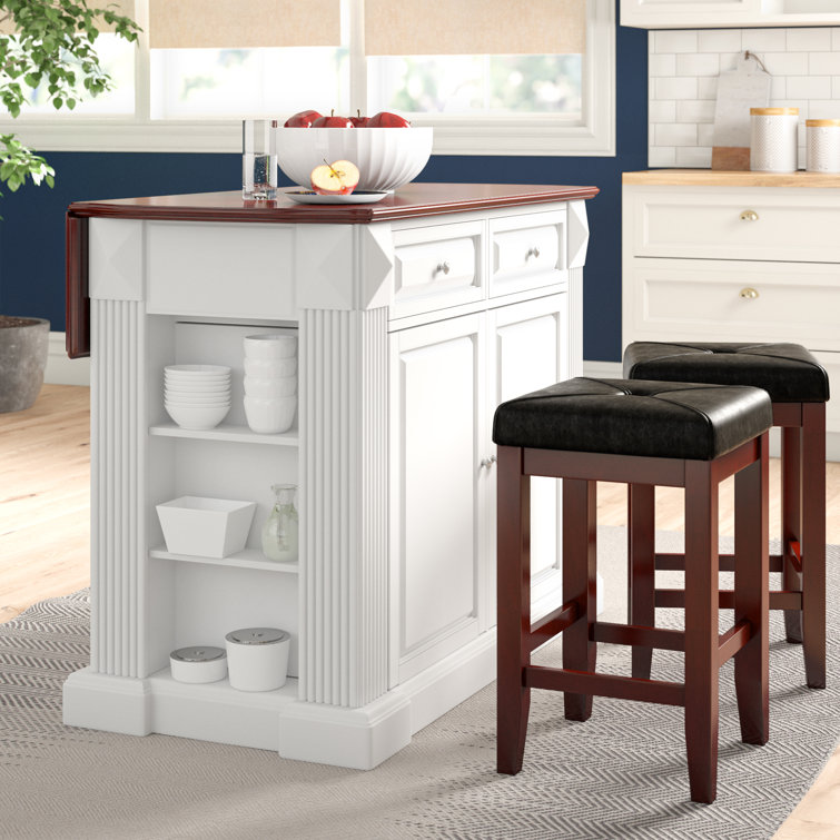 Three Posts™ Diamondback Rolling Kitchen Island & Reviews Wayfair